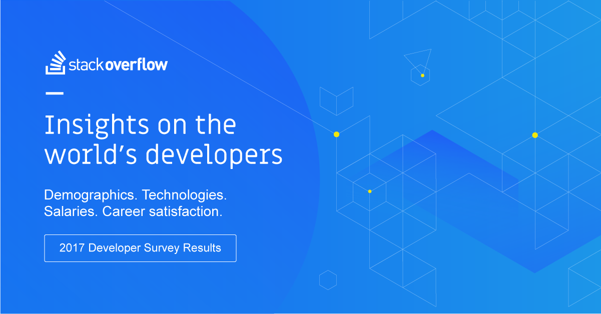 Les stats 2017 des développeurs du monde entier